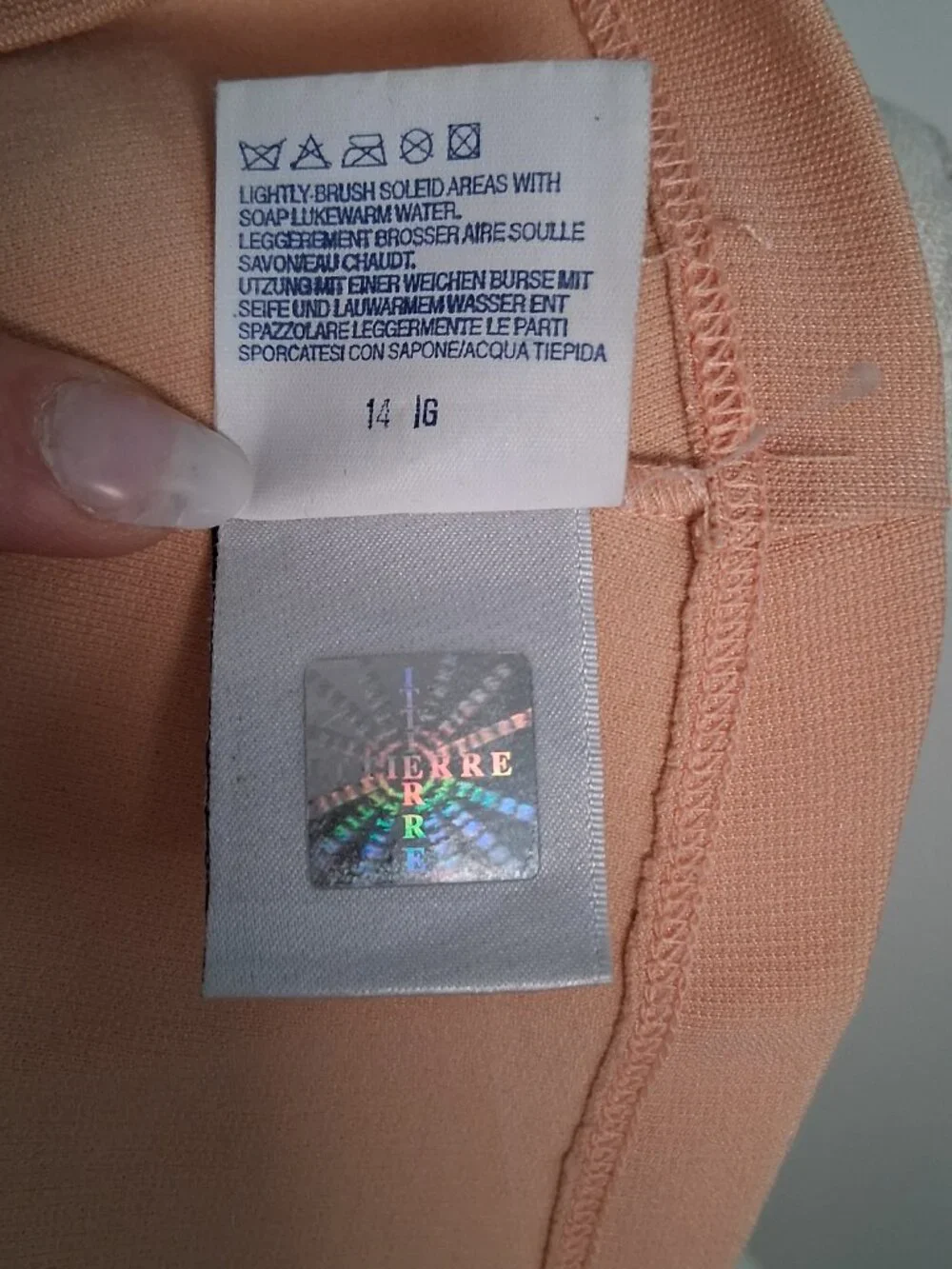 Archival D&G Peach Satin Knit & Lace Camisole size IT 44 - US 8 - Picture 3 of 9